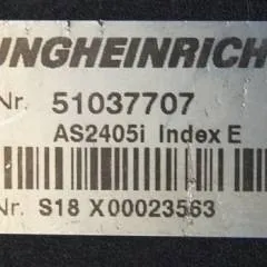 Jungheinrich 51037707 | Rij regeling driving controller AS2405i index E Sw. 1,24 51062370 sn. S18X00023583 from EJE120 year 2010