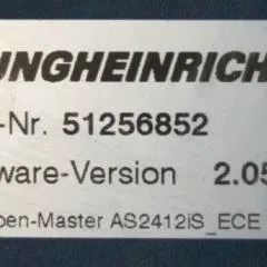 Jungheinrich 51226801 | Rij/hef/stuur regeling  drive/lift/steering controller AS2412 i S index A  Sw 2,05 51256852 sn. S1AX00055858 from ECE225 year 2015