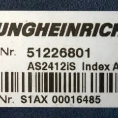 Jungheinrich 51226801 | Rij/hef/stuur regeling  drive/lift/steering controller AS2412 i S index A  Sw 2,02 51256852 sn. S1AX00016485 from ECE225 year 2012