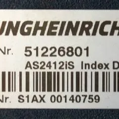 Jungheinrich 51226801 | Rij/hef/stuur regeling  drive/lift/steering controller AS2412 i S index D  Sw 1,04 51655468 sn. S1AX00140759 from ESE225 year 2018