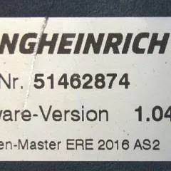 Jungheinrich 51226801 | Rij/hef/stuur regeling  drive/lift/steering controller AS2412 i S index C Sw 1.04 51462874 sn. S1AX00121098 from ERE225 year 2018