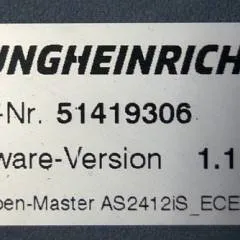 Jungheinrich 51226801 | Rij/hef/stuur regeling  drive/lift/steering controller AS2412 i S index C Sw 1,11 51419306 sn. S1AX00125083 from ECE310 year 2018
