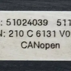 Jungheinrich 51024039 | Codekey Can Open Cancode 51106488 sn. 210C6131 V020400