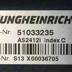Jungheinrich 51033235 | Rij regeling Drive controller AS2412i index C from ESD120 year 2018 sn. S13X00036705
