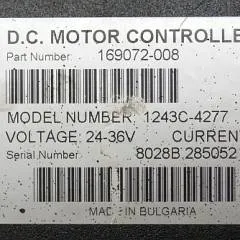 BT 169072-008 | Curtis model 1243C-4277 24-36V200A from LPE 200/8 year 2008 sn. 8028B285052