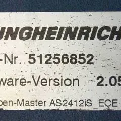 Jungheinrich 51226801 | Rij/hef/stuur regeling  drive/lift/steering controller AS2412 i S index A  Sw 2,05 51256852 sn. S1AX00047276 from ECE220 year 2014