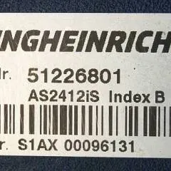 Jungheinrich 51226801 | Rij/hef/stuur regeling  drive/lift/steering controller AS2412 i S index B Sw. 1,06 51263516 sn. S1AX00096131 from ERE225 fp  year 2017