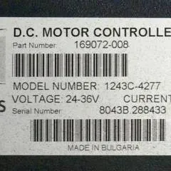 BT 169072-008 | Curtis model 1243C-4277 24-36V200A from LWE080 year 2008 sn. 8043B28843