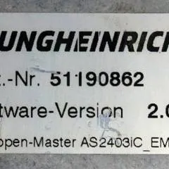 Jungheinrich 51168614 | Rij regeling Drive controller complete with internal charger AS2403iC index B Sw. 2,03 51190862 sn. SAOX00017170 from EMC year 2017