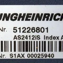 Jungheinrich 51226801 | Rij/hef/stuur regeling  drive/lift/steering controller AS2412 i S index A Sw. 1,02 51263516 sn. S1AX00025940 from ERE225 FP