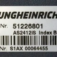 Jungheinrich 51226801 | Rij/stuur regeling  drive/steering controller AS2412 i S index B sn. S1AX00064455 from EZS130 year 2015