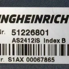 Jungheinrich 51226801 | Rij/hef/stuur regeling  drive/lift/steering controller AS2412 i S index B Sw. 1,05 51263516 sn. S1AX00067865