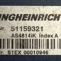 Jungheinrich 51159321 | Rij/hef regeling drive/lifting controller AS4814Ik Index A 51198205 inkl. LA1/4FTER from ETV214 year 2013 sn. S1EX00010946