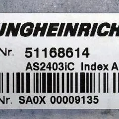 Jungheinrich 51168614 | Rij regeling Drive controller complete with internal charger AS2403iC index A Sw. 2,00 51190862 sn. SAOX00009135 from EMC year 2014