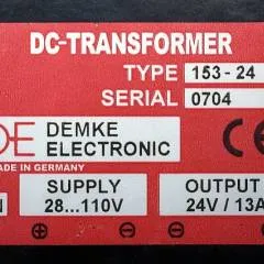 Demke 153-24 | DC/DC converter input 28-110V output 24V13A sn. 0704