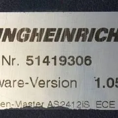 Jungheinrich 51226801 | Rij/hef/stuur regeling  drive/lift/steering controller AS2412 i S index B Sw. 1,05 51419306 sn. S1AX00079104 from ECE225 year 2016