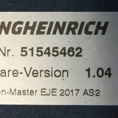 Jungheinrich 51204908 | Controller AS2405 i S Index A 51545462 Sw 1,04 sn. S1HX00013662 from EJE C20 2018