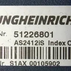 Jungheinrich 51226801 | Rij/hef/stuur regeling  drive/lift/steering controller AS2412 i S index C Sw 1,09 51419306 sn. S1AX00105902 from ECE220 HP year 2013