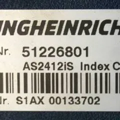 Jungheinrich 51226801 | Rij/hef/stuur regeling  drive/lift/steering controller AS2412 i S index C Sw 1.04 51462874 sn. S1AX00133702 from ERE225 year 2019