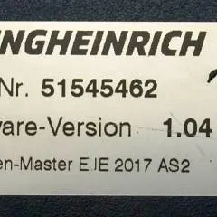 Jungheinrich 51204908 | Controller AS2405 i S Index A 51545462 Sw 1,04 sn. S1HX00013386 from EJE C20 2018