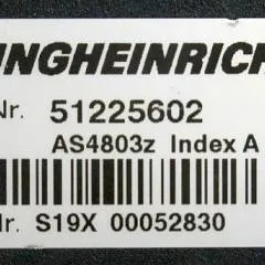 Jungheinrich 51225602 | Stuur regeling steering Controller AS4803 Z index A from ETV216 year 2014 sn. S19X00052830