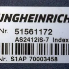 Jungheinrich 51561172 | Rij/hef/stuur regeling  drive/lift/steering controller AS2412 i S - 7 index A Sw. 1,03 51462876  from ERE120 folding platform year 2018 sn. S1AP70003458