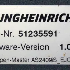 Jungheinrich 51206665 | Rij/hef regeling Drive/lift controller AS2409 i S Index B Sw. 1,04 51235591 from EJC 110 year 2016 sn. S1GX00052659