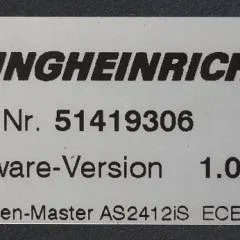 Jungheinrich 51226801 | Rij/hef/stuur regeling  drive/lift/steering controller AS2412 i S index B Sw 1,02 51419306 sn. S1AX00073317 from ECE220 year 2016