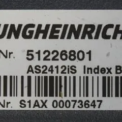 Jungheinrich 51226801 | Rij/hef/stuur regeling  drive/lift/steering controller AS2412 i S index B Sw 1,02 51419306 sn. S1AX00073647 from ECE220 year 2016