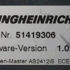 Jungheinrich 51226801 | Rij/hef/stuur regeling  drive/lift/steering controller AS2412 i S index B Sw 1,02 51419306 sn. S1AX00073647 from ECE220 year 2016