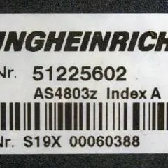 Jungheinrich 51225602 | Stuur regeling steering Controller AS4803 Z index A from ETV214 year 2014 sn. S19X00060388