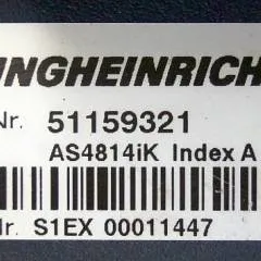 Jungheinrich 51159321 | Rij/hef regeling drive/lifting controller AS4814Ik Index A 51198205 inkl. LA1/4FTER from ETV214 year 2014 sn. S1EX00011447