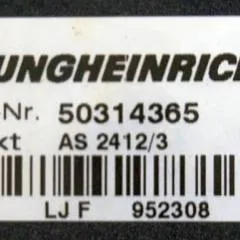 Jungheinrich 50314365 | Rij regeling Driving controller AS2412/3 sn. LJF952308 from EZS350XL year 2007