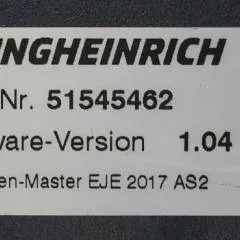 Jungheinrich 51204908 | Controller AS2405 i S Index A 51545462 Sw 1,04 sn. S1HX00013674 from EJE C20 2018