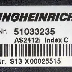Jungheinrich 51033235 | Rij regeling Drive controller AS2412i index C from EZS130 year 2010 sn. S13X00025515