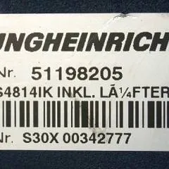 Jungheinrich 51159321 | Rij/hef regeling drive/lifting controller AS4814Ik Index A 51198205 inkl. LA1/4FTER from ETV214 year 2014 sn. S1EX00011445