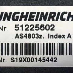 Jungheinrich 51225602 | Stuur regeling steering Controller AS4803 Z index A Sw. 3.05 51208271 from ETV214 year 2015 sn. S19X00145442