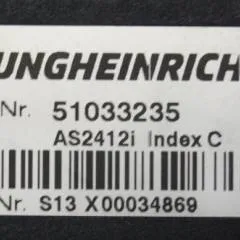 Jungheinrich 51033235 | Rij regeling Drive controller AS2412i index C from ESC216z year 2016 sn. S13X00034869