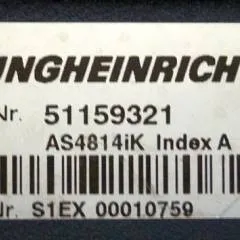 Jungheinrich 51159321 | Rij/hef regeling drive/lifting controller AS4814Ik Index A 51198205 inkl. LA1/4FTER  sn. S1EX00010759