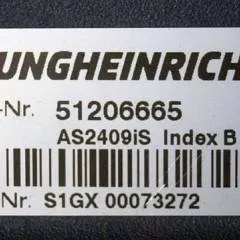 Jungheinrich 51206665 | Rij/hef regeling Drive/lift controller AS2409 i S Index B Sw. 1,03 51481546 from EMD118 year 2018 sn. S1GX00073272