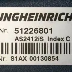 Jungheinrich 51226801 | Rij/hef/stuur regeling  drive/lift/steering controller AS2412 i S index C  sn. S1AX00130854 from ESE120 year 2019