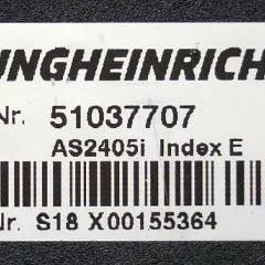 Jungheinrich 51037707 | Rij regeling driving controller AS2405i index E Sw. 1,31 51062370 sn. S18X00155364 from EJE C20 year 2018
