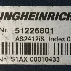Jungheinrich 51226801 | Rij/hef/stuur regeling  drive/lift/steering controller AS2412 i S index B Sw 2.01 51235918 sn. S1AX00010433 from ERD220 fixed platform year 2012