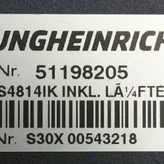 Jungheinrich 51159321 | Rij/hef regeling drive/lifting controller AS4814Ik Index A 51198205 inkl. LA1/4FTER  sn. S1EX00020435 from ETV214 year 2015