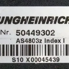 Jungheinrich 50449302 | Stuur regeling Controller AS4803 Z Index I 51004746 sw. 1.33 sn.S10X00045439 from ETV214 year 2011