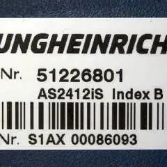 Jungheinrich 51226801 | Rij/hef/stuur regeling  drive/lift/steering controller AS2412 i S index B Sw. 1,06 51263516 sn. S1AX00086093 from ERE225 fixed platform year 2016