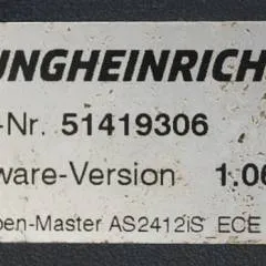 Jungheinrich 51226801 | Rij/hef/stuur regeling  drive/lift/steering controller AS2412 i S index B Sw 1,06 51419306 sn. S1AX00087677 from ECE225 year 2016