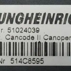 Jungheinrich 51024039 | Codekey Can Open Cancode II sn. 514C8595