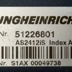 Jungheinrich 51226801 | Rij/hef/stuur regeling  drive/lift/steering controller AS2412 i S index A Sw 2.05 51256852 sn. S1AX00049738 from ECE225 year 2014