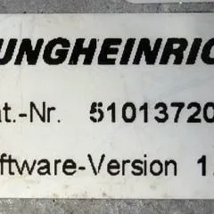 Jungheinrich 50460982 | Rij regeling Drive controller AS4814i index F 51013720 sw. 1.32 from ETV214 year 2009 sn.S11X0013987